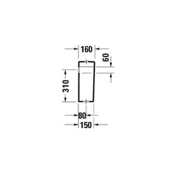 Duravit Darling New Spülkasten aus Keramik 160x405x395mm, Weiß, 6/3l, Dual Flush, W... DURAVIT-0931100005 4021534606601 (Abb. 1)