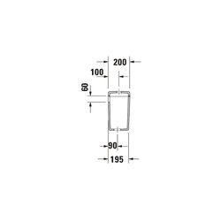 Duravit Starck 3 Spülkasten aus Keramik 200x470x370mm, Weiß, 6/3l, Dual Flush, Wass... DURAVIT-0928100005 4021534427770 (Abb. 1)