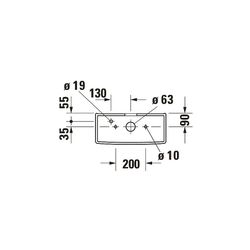 Duravit Starck 3 Spülkasten aus Keramik 200x470x370mm, Weiß, 6/3l, Dual Flush, Wass... DURAVIT-0928100005 4021534427770 (Abb. 1)