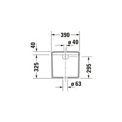 Duravit Starck 3 Spülkasten aus Keramik 180x390x365mm, Weiß, WonderGliss, 6/3l, Du... DURAVIT-09201000051 4021534271182 (Abb. 1)