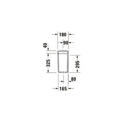 Duravit Starck 3 Spülkasten aus Keramik 180x390x365mm, Weiß, WonderGliss, 6/3l, Du... DURAVIT-09201000051 4021534271182 (Abb. 1)