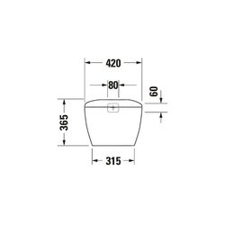 Duravit Design Classics Lago Spülkasten aus Keramik 185x420x365mm, Weiß, 6/3l, Dual... DURAVIT-0874000005 4021534270772 (Abb. 1)