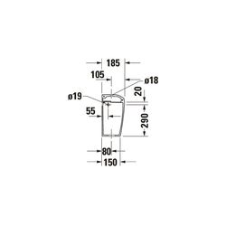 Duravit Design Classics Lago Spülkasten aus Keramik 185x420x365mm, Weiß, 6/3l, Dual... DURAVIT-0874000005 4021534270772 (Abb. 1)