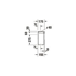 Duravit Serie 1930 Spülkasten aus Keramik 175x420x365mm, Weiß, WonderGliss, 6/3l, ... DURAVIT-08722100051 4021534270673 (Abb. 1)