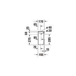 Duravit Serie 1930 Spülkasten aus Keramik 170x420x360mm, Weiß, WonderGliss, 6/3l, ... DURAVIT-08722000051 4021534270611 (Abb. 1)