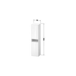 Duravit Zencha Hochschrank Dekor 360x400x1760mm Natur Eiche Matt/Taupe SM, 2 T... DURAVIT-ZE1353L30830000 4063382830807 (Abb. 1)