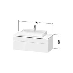 Duravit L-Cube Konsolenwaschtischunterbau wandh 550x1220x482mm Eiche Marmorier... DURAVIT-LC4882055550000 4067116354973 (Abb. 1)