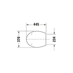 Duravit WC-Sitz, Weiß HG 370x450x50mm mit Absenkautomatik, Sitzgarnitur abnehmbar, ... DURAVIT-0064190096 4021534569302 (Abb. 1)