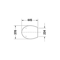 Duravit WC-Sitz, Weiß HG 370x450x50mm mit Absenkautomatik, Sitzgarnitur abnehmbar, ... DURAVIT-0064190096 4021534569302 (Abb. 1)