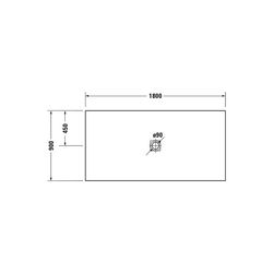 Duravit Sustano Duschwanne Halbeinbau Bodenbündig, 900x1800x30mm, Rechteckig, ... DURAVIT-720289650000000 4063382919175 (Abb. 1)