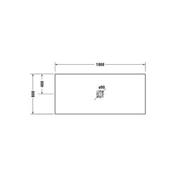 Duravit Sustano Duschwanne Halbeinbau Bodenbündig, 800x1800x30mm, Rechteckig, ... DURAVIT-720288730000000 4063382919243 (Abb. 1)