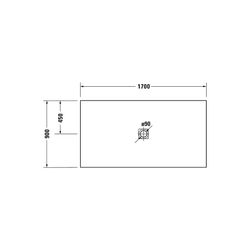 Duravit Sustano Duschwanne Halbeinbau Bodenbündig, 900x1700x30mm, Rechteckig, ... DURAVIT-720287730000000 4063382919304 (Abb. 1)
