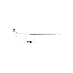 Duravit Sustano Duschwanne Halbeinbau Bodenbündig, 700x1000x30mm, Rechteckig, ... DURAVIT-720272620000000 4063382920324 (Abb. 1)