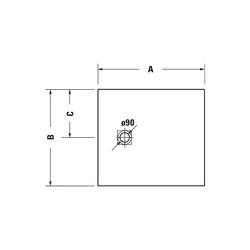 Duravit Sustano Duschwanne Halbeinbau Bodenbündig, 700x1000x30mm, Rechteckig, ... DURAVIT-720272620000000 4063382920324 (Abb. 1)
