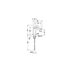 Duravit Tulum by Starck Einhebel-Waschtischmischer S, Mattschwarz, 5l/min, Hebelg... DURAVIT-TU1010002046 4063382961334 (Abb. 1)