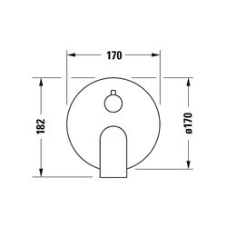 Duravit Tulum by Starck Einhebel-Brausemischer Unterputz, Anzahl Verbraucher 2, M... DURAVIT-TU4210012046 4063382961396 (Abb. 1)