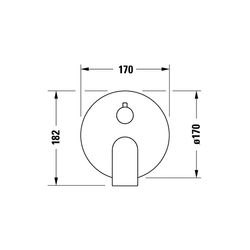 Duravit Tulum by Starck Einhebel-Brausemischer Unterputz, Anzahl Verbraucher 2, M... DURAVIT-TU4210012046 4063382961396 (Abb. 1)