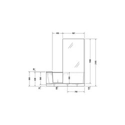 Duravit Shower and Bath Badewanne510x750x1700mm, 285l, Mattweiß, Rechteckig, N... DURAVIT-700455000000000 4053424917504 (Abb. 1)