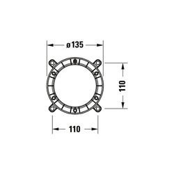 Duravit Grundkörper, Montageart auf Rohfußboden, bodenstehend G 1/2"... DURAVIT-GK5900007000 4067116987676 (Abb. 1)