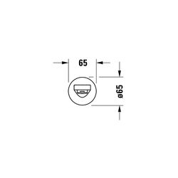 Duravit Tulum by Starck Wanneneinlauf Aufputz, Mattschwarz, Rosette rund, Ausladu... DURAVIT-TU5240010046 4063382961426 (Abb. 1)