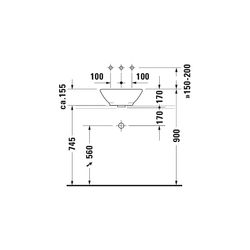 Duravit Design Classics Aufsatzbecken 420mm, Weiß Hochglanz, rund, ohne HLB, mit Üb... DURAVIT-0325420000 4021534075353 (Abb. 1)