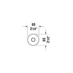 Duravit Brausearm Länge 200mm Deckemontage Rosette rund, Mattschwarz... DURAVIT-UV0670025046 4063382938305 (Abb. 1)