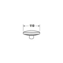 Duravit Handbrause, Mattschwarz, d. 110mm, Strahlart SoftRain, Rain, IntenseRain,... DURAVIT-UV0650015046 4063382937063 (Abb. 1)