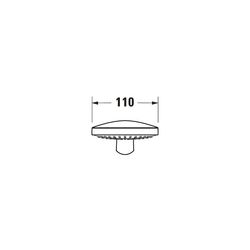 Duravit Handbrause, Mattschwarz, d. 110mm, Strahlart Rain, Durchflussmenge 3 bar ... DURAVIT-UV0650013046 4063382936844 (Abb. 1)