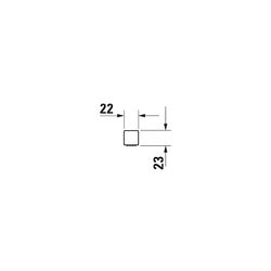 Duravit Stabbrause, Rain, eckig, Mattschwarz, Durchflussmenge 3 bar 17l/min, Sili... DURAVIT-UV0640002046 4063382937995 (Abb. 1)