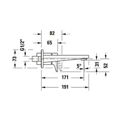 Duravit Tulum by Starck Einhebel-Waschtischmischer, Mattschwarz, 5,5l/min, Hebelg... DURAVIT-TU1070004046 4063382961365 (Abb. 1)