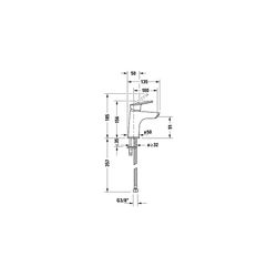 Duravit No.1 Einhebel-Waschtischmischer S FreshStart, Chrom, 4,5l/min, Hebelgriff... DURAVIT-N11011002010 8000177315794 (Abb. 1)