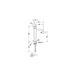 Duravit White Tulip Einhebel-Waschtischmischer L, Chrom, 5l/min, Hebelgriff, Ausl... DURAVIT-WT1030002010 8000177316173 (Abb. 1)