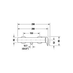 Duravit Tulum by Starck Einhebel-Brausemischer Aufputz, Chrom, Anschlussart S-Ans... DURAVIT-TU4230000010 4063382961266 (Abb. 1)