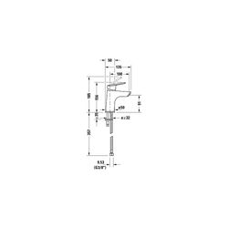 Duravit No.1 Einhebel-Waschtischmischer S MinusFlow, Chrom, 3,5l/min, Hebelgriff,... DURAVIT-N11012002010 8000177315817 (Abb. 1)