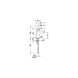 Duravit No.1 Einhebel-Waschtischmischer S FreshStart, Chrom, 4,5l/min, Hebelgriff... DURAVIT-N11011002010 8000177315794 (Abb. 1)