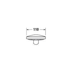 Duravit Handbrause, Chrom/Weiß, MinusFlow, d. 110mm, Strahlart Rain, Durchflussme... DURAVIT-UV0652013010 4063382936684 (Abb. 1)