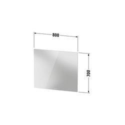 Duravit Licht und Spiegel Wandmontage 33x800x700mm, Mattweiß, Better, LED, 46W... DURAVIT-LM7816000000000 4063382551719 (Abb. 1)
