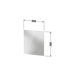 Duravit Licht und Spiegel Wandmontage 33x600x700mm, Mattweiß, Good, LED, 40W, ... DURAVIT-LM7805000000000 4063382551542 (Abb. 1)
