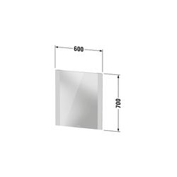 Duravit Licht und Spiegel Wandmontage 34x600x700mm, Mattweiß, Good, LED seitli... DURAVIT-LM7865000000000 4063382552129 (Abb. 1)