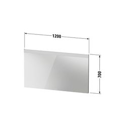 Duravit Licht und Spiegel Wandmontage 35x1200x700mm, Mattweiß, Good, LED oben,... DURAVIT-LM7838000000000 4063382551979 (Abb. 1)