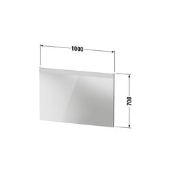 Duravit Licht und Spiegel Wandmontage 35x1000x700mm, Mattweiß, Good, LED oben,... DURAVIT-LM7837000000000 4063382551948 (Abb. 1)