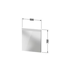 Duravit Licht und Spiegel Wandmontage 35x600x700mm, Mattweiß, Good, LED oben, ... DURAVIT-LM7835000000000 4063382551887 (Abb. 1)