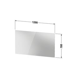 Duravit Licht und Spiegel Wandmontage 33x1200x700mm, Mattweiß, Better, LED, 58... DURAVIT-LM7818000000000 4063382551832 (Abb. 1)
