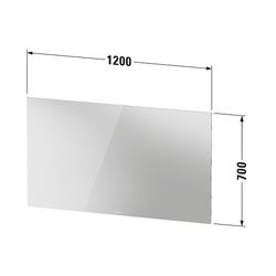 Duravit Licht und Spiegel Wandmontage 33x1200x700mm, Mattweiß, Better, LED, 58... DURAVIT-LM7818000000000 4063382551832 (Abb. 1)