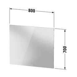 Duravit Licht und Spiegel Wandmontage 33x800x700mm, Mattweiß, Better, LED, 46W... DURAVIT-LM7816000000000 4063382551719 (Abb. 1)
