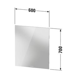 Duravit Licht und Spiegel Wandmontage 33x600x700mm, Mattweiß, Good, LED, 40W, ... DURAVIT-LM7805000000000 4063382551542 (Abb. 1)