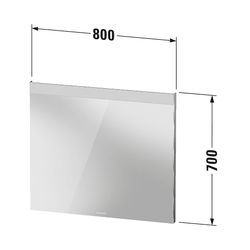 Duravit Licht und Spiegel Wandmontage 35x800x700mm, Mattweiß, Good, LED oben, ... DURAVIT-LM7836000000000 4063382551917 (Abb. 1)