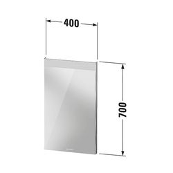 Duravit Licht und Spiegel Wandmontage 35x400x700mm, Mattweiß, Good, LED oben, ... DURAVIT-LM7834000000000 4063382551856 (Abb. 1)