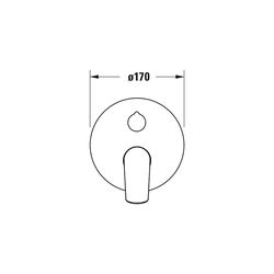 Duravit No.1 Einhebel-Brausemischer Unterputz, 2 Verbraucher, Chrom, Hand-/Kopfbr... DURAVIT-N14210012010 4067116084078 (Abb. 1)