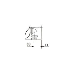 Duravit Qatego Stand WC 600x390x400mm, Weiß Hochglanz, HygieneGlaze, Back to wall, ... DURAVIT-2020092000 4067116999259 (Abb. 1)
